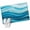Teal, variant on 2x3 Ft Entryway Area Rug, Teal Abstract Waves Kitchen Rug Runner Washable Floor Mat, Water Ripple Stripes Modern Non Slip Indoor Door Mat Throw Carpet for Bathroom Living Room Bedroom