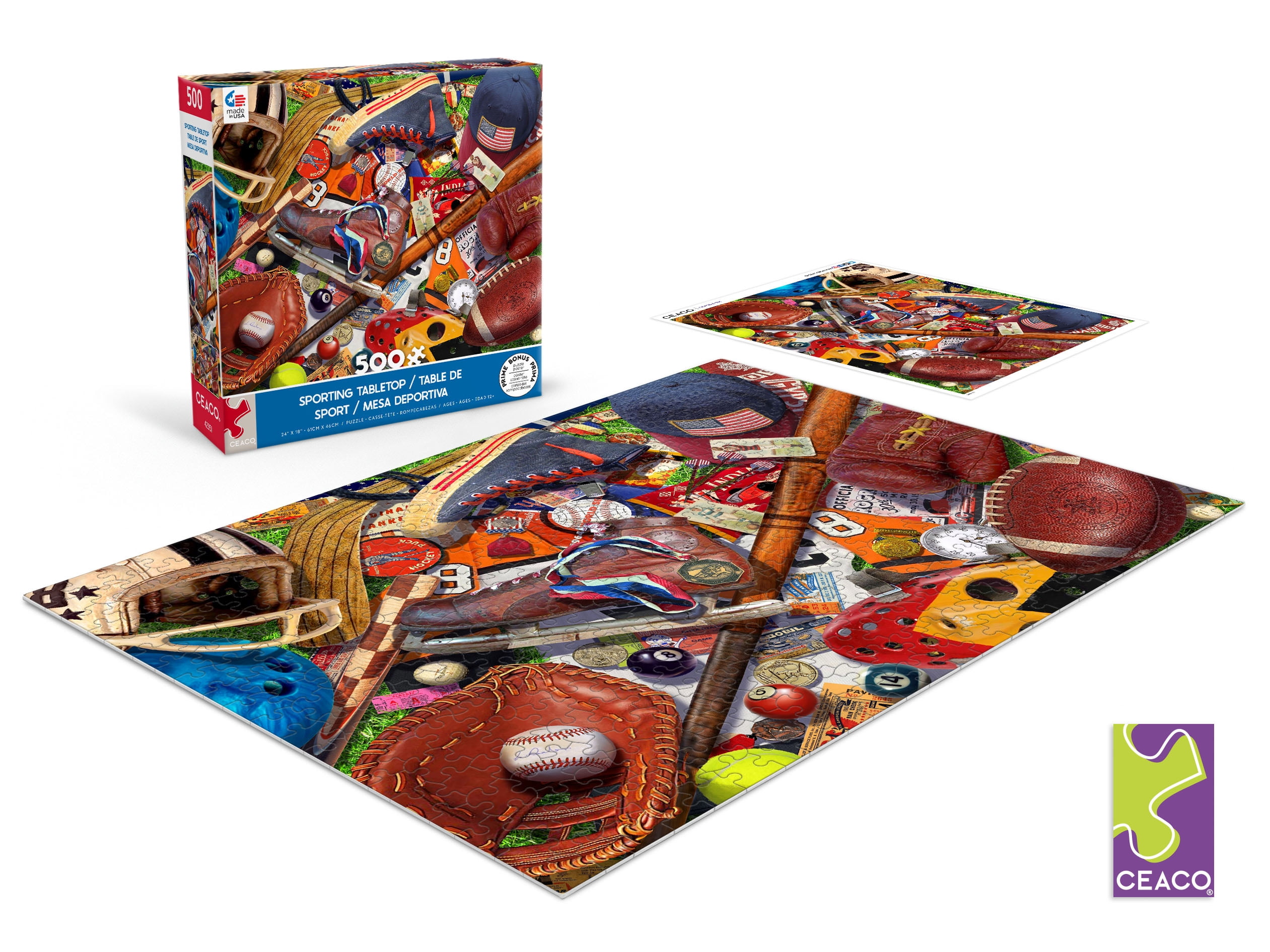 Ceaco Sporting Tabletop Garry Walton 500 Piece Interlocking Jigsaw Puzzle