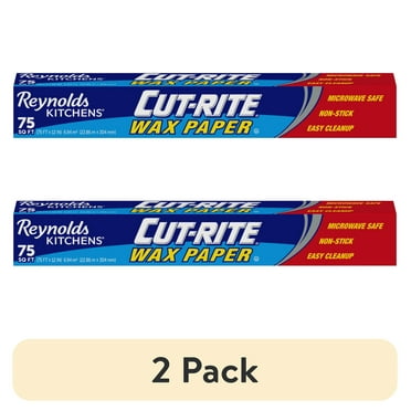 (2 pack) Reynolds Cut-Rite Wax Paper, 75 Square Feet
