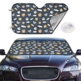 thumbnail image 2 of Fotbe Cartoon Animals Car Windshield Sunshade | Sun Visor Protector Front Window Shade, Keeps Out UV Rays, Keeps Your Vehicle Cool-Medium, 2 of 7