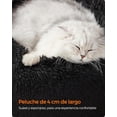 thumbnail image 3 of FEANDREA Cama de Perros, Cama para Mascotas, Diámetro de 50 cm, Cojín Central Extraíble y Lavable, Alfombra de Felpa, Negro Tinta, 3 of 5