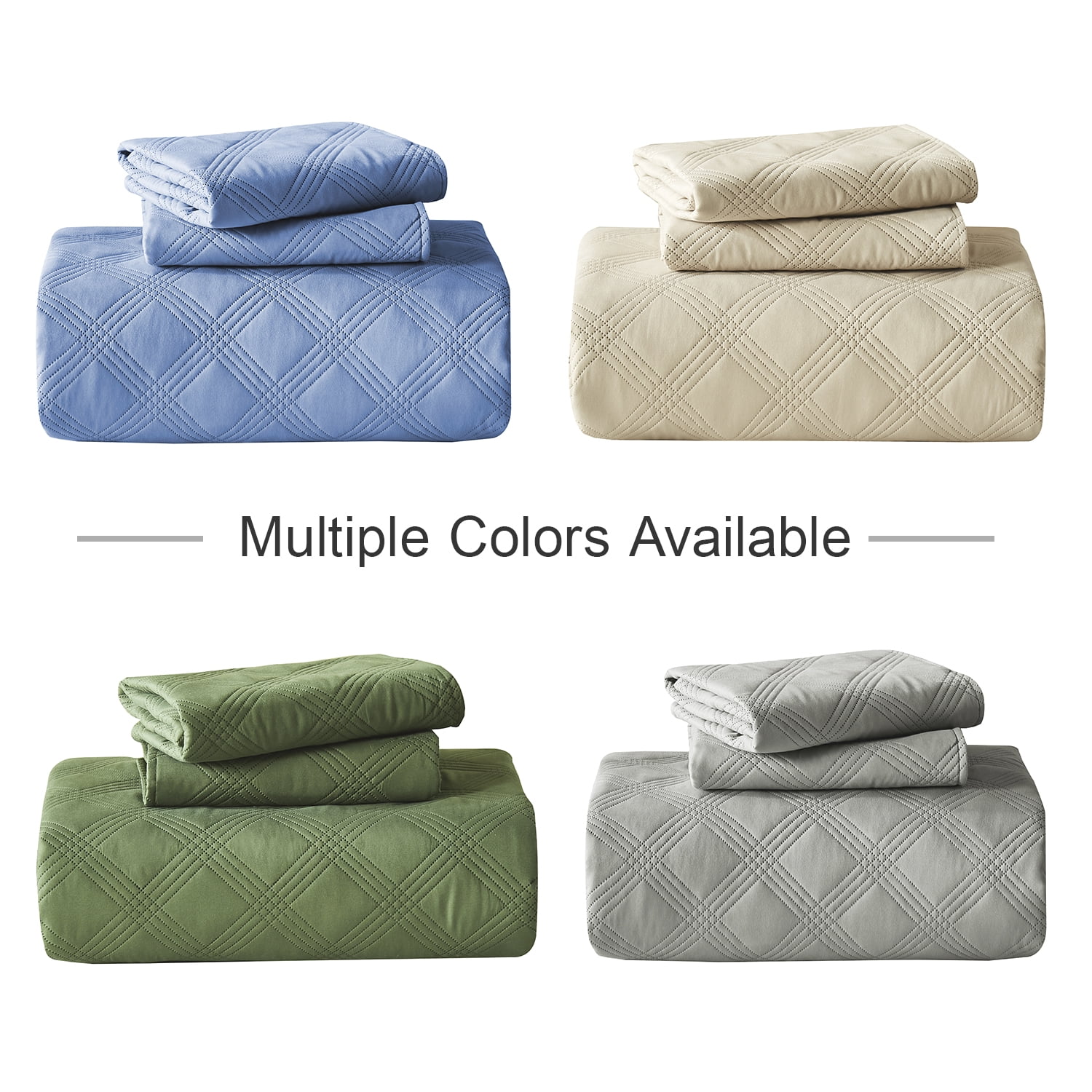 Davulos Quilts Queen Size，Soft Queen Quilt Bedding Set Lightweight Comforter with 2 Pillow Shams Complexion Summer Bedspread Coverlet for Modern Bedroom Decor, 90x96 Inch