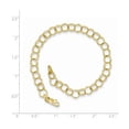 thumbnail image 2 of 10K Yellow Gold bracelet Charm 7 in 5 mm Triple Link, 2 of 2