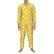thumbnail image 3 of Balery Toast Pijama para Hombre de Dos Piezas con Manga Larga, Conjunto de Dormir y Descanso Suave con Bolsillos-Large, 3 of 7