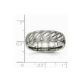 thumbnail image 6 of Titanium Brushed and Polished Grooved Ring Size: 9; for Adults and Teens; for Women and Men, 6 of 6