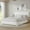 White, variant on 4 Ever Full Size Double Bedframe, Modern White with Backboard and Footboard