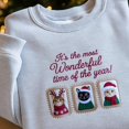 thumbnail image 2 of Cute Cat Christmas Embroidered Sweatshirt, Cat Lover Gift For Christmas, Womens Christmas Sweatshirt,Holiday Sweatshirt, Cat Mommy Shirt, 2 of 5