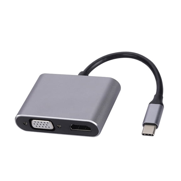 USB C to HDTV VGA Adapter 4K@30Hz HDTV to USB C Adapter Digital Converter for Tablets Monitor Laptop PC Accessories