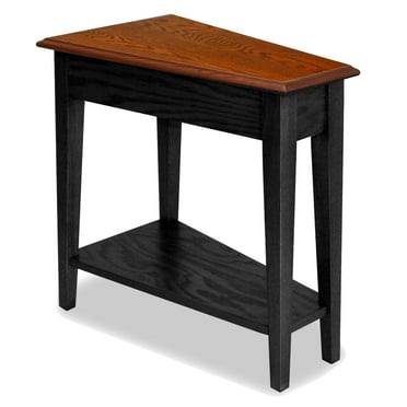 Leick Home 9035-SL Recliner Wedge Table with Shelf, Slate