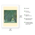 thumbnail image 2 of Avenue in the Park of Schloss Kammer Castle - Austria - From an Original Color Painting by Gustav Klimt c.1912 - Bamboo Fine Art 290gsm Paper (Unframed) 12x16in, 2 of 4