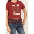 thumbnail image 3 of Shyanne Girls' Can't Be Tamed Fringe Graphic Tee - SGSU24K40-BKRD X-  US, 3 of 4