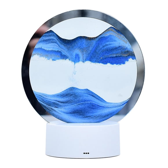 Imagen de arte de arena , pintura de arena movediza de luz arena que fluye para Azul Yuyangstore Imagen de arena dinámica