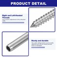 thumbnail image 3 of Unique Bargains 6 Pack Left&Right Handed Thread Swage Lag Screws, Deck Railing Hardware, 3 of 6