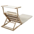 thumbnail image 3 of Sunnylife: Pool House Daybed - Casa Cream - Beach-Sand-Outdoor Seating, Wood Frame, Sun Shade, Removable Fabric Cover, 4 Adjustable Recline Settings, 3 of 17