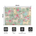 thumbnail image 5 of Labrador Dog and Flower Floral Door Rugs,Washable Non Slip Door Mats Indoor,Decorative Door Mats,Entry Mat Indoor for Entrance,Bedroom,Kitchen,Bathroom,16"x24", 5 of 6