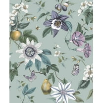 Fine Décor Sierra Sage Floral Wallpaper, 20.5-in by 33-ft, 56.38 sq. ft.