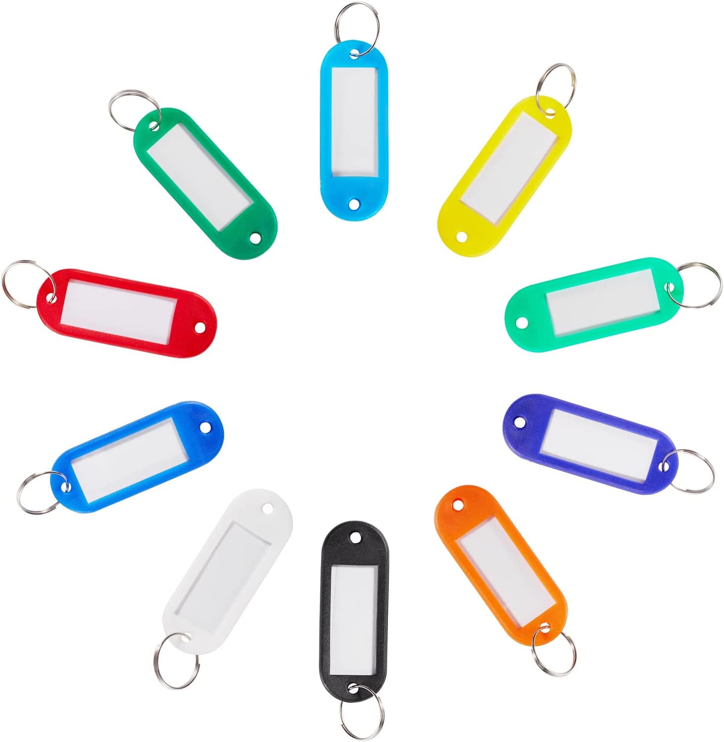 Key Tags with Container Key Labels with Label Window and Ring 10 ...