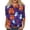 Light Purple, variant on Ghost & Moon Print 3/4 Sleeve Crew Neck Top for Women Halloween Casual T-Shirt with Playful Spirit Pattern, Soft Polyester Blouse for Daily Wear & Party Yellow S