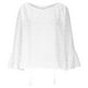 thumbnail image 3 of Sudadera con cremallera,Blusa estampada de un solo hombro para mujer, talla grande, manga corta, informal, de poliéster, corte holgado para uso diario, sopatenor, 3 of 5