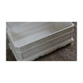 thumbnail image 2 of Wood Trunk Bench - Storage Bench with Padded Seat - Antique White Finish - Bedroom Entryway Decor - 36x18x18 Inches, 2 of 2