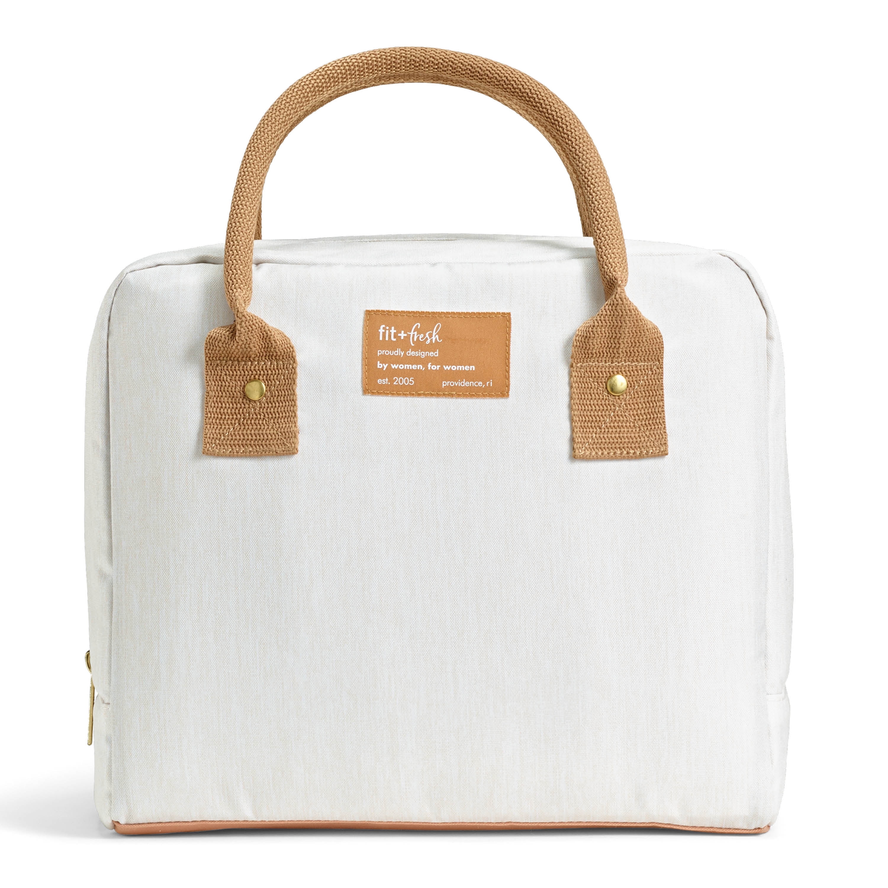 Fit & Fresh 7039CX3357 Bloomington Lunch Bag Kit - Ivory Woven
