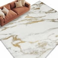 thumbnail image 6 of Golden Marble Area Rug 5x7 Washable Rug Non Slip Abstract Modern Minimalist Art Large Area Rug Soft Stainresistant Indoor Floor Carpet for Living Room Bedroom Home Office Dining Room Nursery, 6 of 8