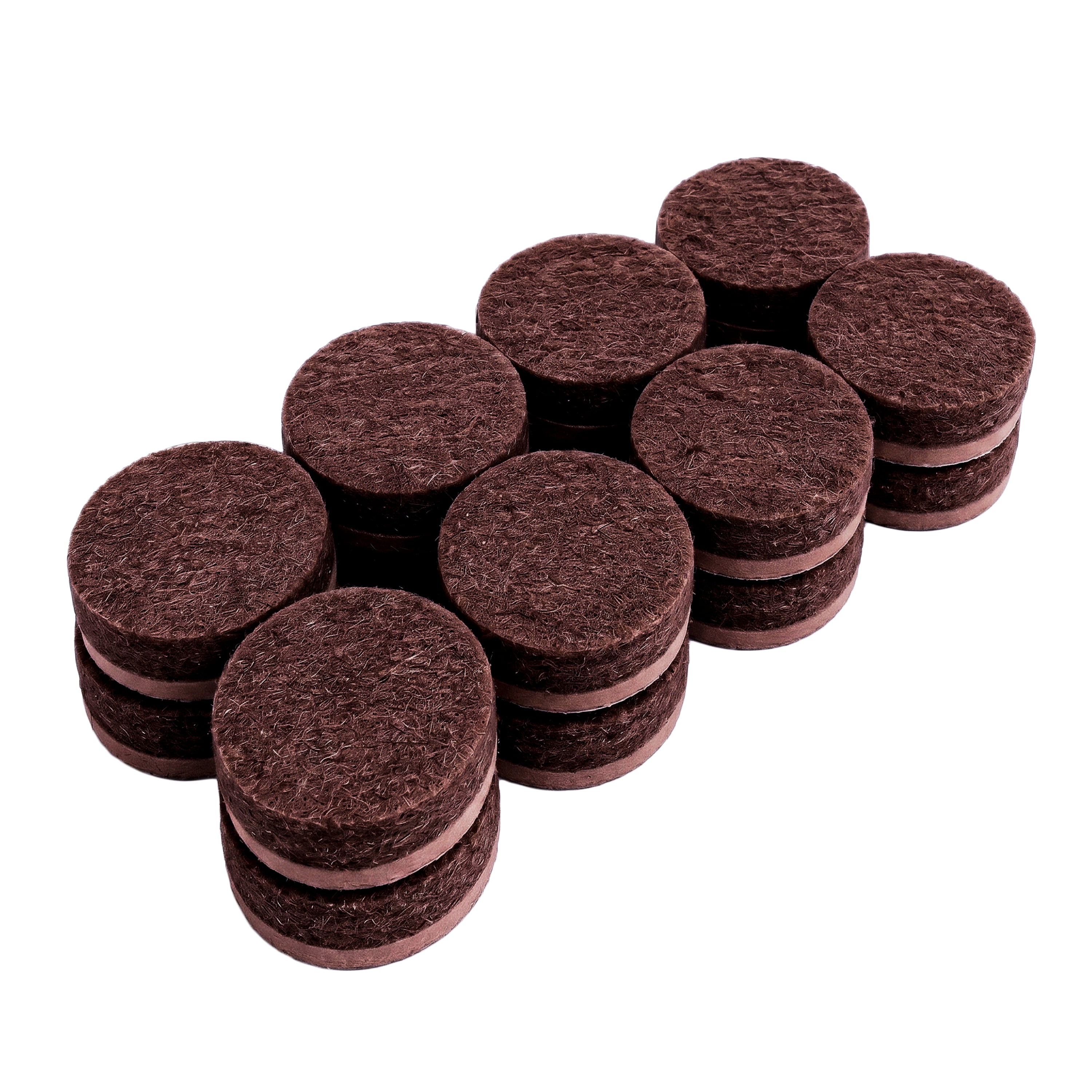 SSGG 3/4 Round Brown Felt Pads 16 Pack