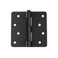 thumbnail image 6 of Design House 10-Pack 4" H x .25" Radius Butterfly Interior/Exterior Door Hinges, Matte Black, 6 of 14