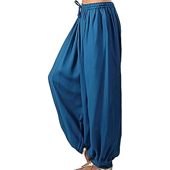 Qarigey Pantalón de pierna ancha para mujer Pantalones deportivos Gimnasio Jogging Yoga Señoras Niñas Ropa de playa Pantalones sueltos de Type3 NO3