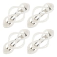 thumbnail image 4 of Unique Bargains Women's Classic Grace 3.19"x1.65"x0.98" 4 Pcs White, 4 of 5