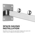 thumbnail image 3 of Miangastore 5 Pcs Wall Clothes Racks Wall Mounted Clothes Rack Wall Clothes Hanger Wall Clothes Rod, 3 of 8