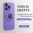 thumbnail image 1 of for iPhone 14 Pro Max Case with Invisible Magnetic Ring Stand, Compatible with Magsafe, Military-Grade Drop Protection, Frosted Back, Slim Fit for iPhone 14 Pro Max Phone Case 6.7", Darkpurple, 1 of 9