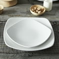 thumbnail image 4 of Noritake Colorscapes WoW Swirl (White on White) Set of 4 Square Dinner Plates, 4 of 7