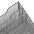 thumbnail image 5 of Mind Reader Desktop Organizer, File Holder, Paper Trays, Metal, 12.5"L x 11.5"W x 9.5"H, Silver, 5 of 9