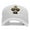 White, variant on Football Player Embroidered Pro Style Twill Cap - Silver OSFM