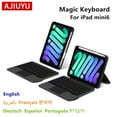thumbnail image 2 of AJIUYU Magic Keyboard For iPad mini 6th Generation 8.3 Inch Mini6 Smart Cover Case Magnetic Separate Backlit Spanish Portuguese, 2 of 9