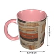 thumbnail image 3 of Roma Retro Car Coffee Mug Fun Custom Ceramic Mugs 11oz Pink, 3 of 5
