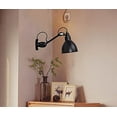 thumbnail image 6 of FSLiving Battery Operated Wall Sconces Wireless Black Metal Shade Wall Lamp Industrial Adjust Up and Down Design E26 Base LED Nightstand Wall Light Fixture for Corner Loft Corrider Entrance - 1 Light, 6 of 6