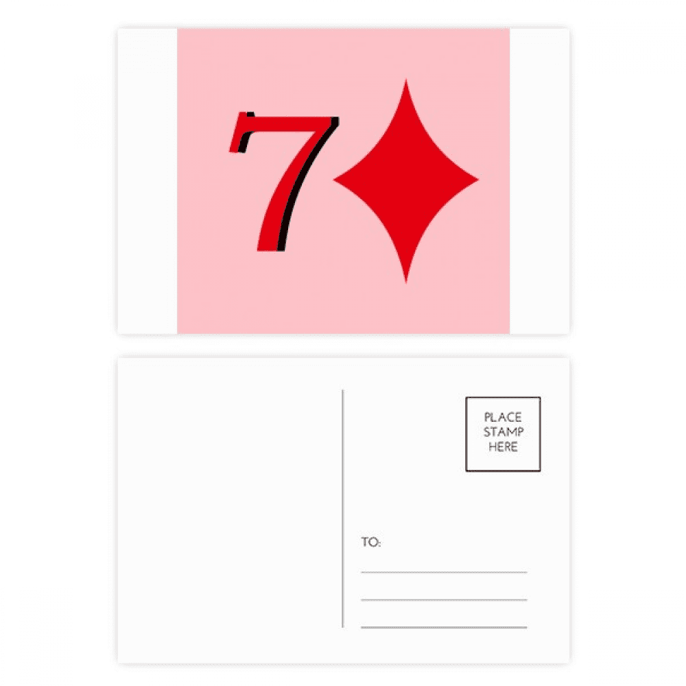 wealth neptune 7 poker postcard set birthday mailing thanks greeting card