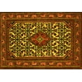 thumbnail image 1 of Ahgly Company Machine Washable Indoor Rectangle Persian Yellow Traditional Area Rugs, 8' x 12', 1 of 4