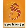 thumbnail image 2 of Zarris, Chariklia 15x18 White Modern Wood Framed Museum Art Print Titled - S is for Seahorse, 2 of 4