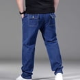 thumbnail image 4 of GUZOM Mens Big and Tall Relaxed Fit Elastic Waist Jeans, Pull-On Denim Pants with Drawstring, Classic Blue, XXL to 5XL,Size 2XL, 4 of 9