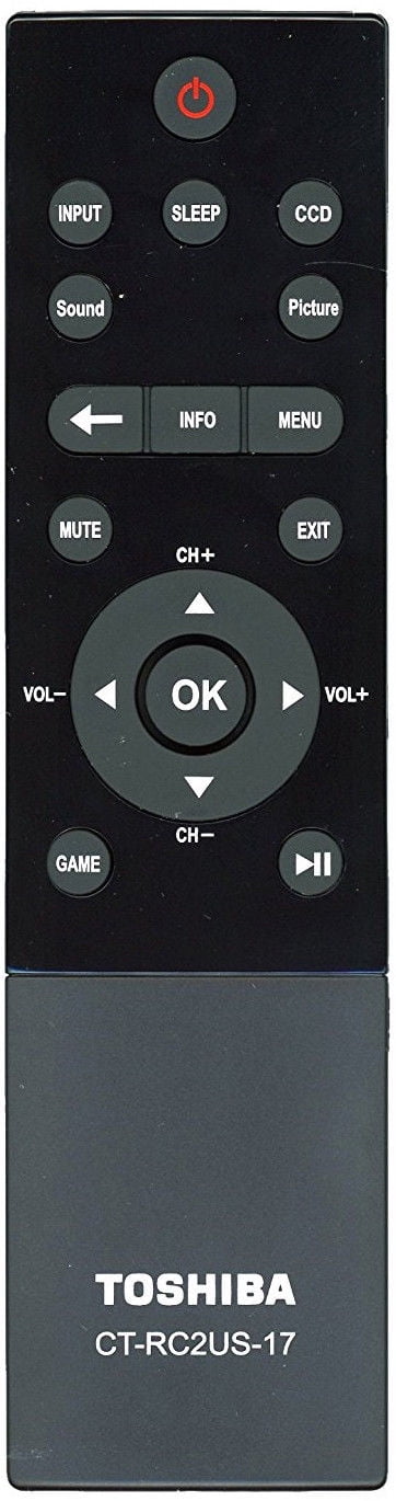 Original Toshiba CT-RC2US-17 TV Remote Control for 32L221U, 43L621U
