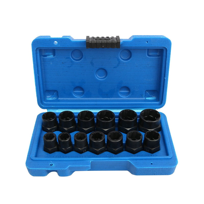 Locking Wheel Nut Removal Tool 11 Pcs Bolt Extractor Socket Set For Removing Damaged Bolts / Nuts (Neilsen CT1058 Tap And Die Set