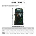 thumbnail image 4 of Naloa Realistic Style Colorful Wolf A Basketball Jersey Reversible Men's Mesh Athletic Sports Shirts Training Practice S-4XLLarge, 4 of 6
