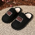 thumbnail image 5 of Leozcaa Women Slippers Warm Memory Foam Comfy House Slippers Anti-Skid Rubber Sole for Mens Indoor Outdoor, 5 of 6