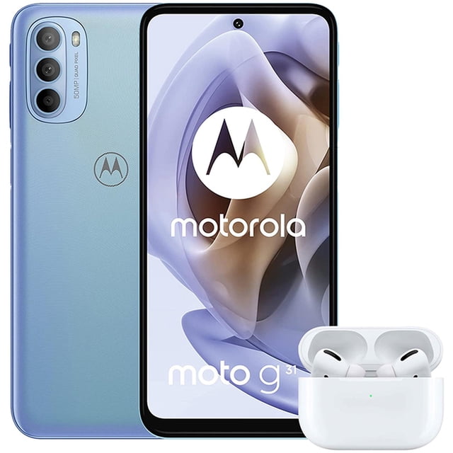 Celular MOTOROLA Moto G31 4GB 128GB Audifonos Inalambricos Motorola MOTOG31-128-A