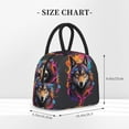 thumbnail image 2 of Fotbe Colorful Wolf Head Pattern Lunch Bag, Insulated Lunch Box, Small Leakproof Cooler Food Lunch Containers Reusable High Capacity Lunch Tote Bags for Work, Travel, Outdoor, 2 of 6