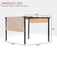 thumbnail image 4 of GAZEBETER 10'x10' Outdoor Flat Top Pergola,Retractable Metal Pergola with Sun Shade Canopy for Patio,Backyard,Garden,Barbecue,Party,Beige, 4 of 9