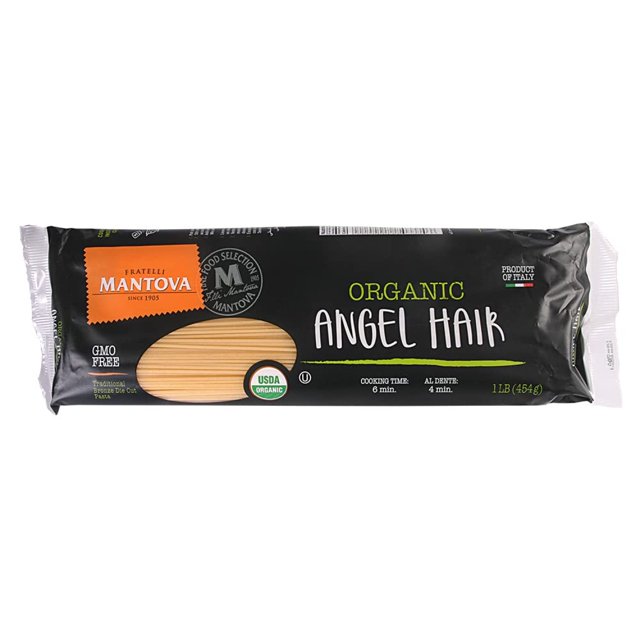 YBQF Italian Organic Pasta, Angel Hair, No. 1, 16-ounce Bags (Pack of 6)